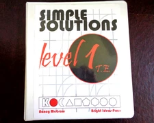 Simple Solutions Level 1 Mathematics Teacher's Ed. Ring Binder 2004 w/Answers