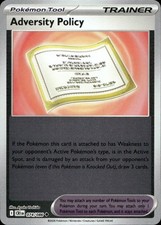 Adversity Policy 074/086 ME04 Chaos Rising Reverse Holo U NM English Pokémon