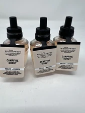3x Bath & Body Works Campfire Donut Wallflower Refills Treats & Sweets 