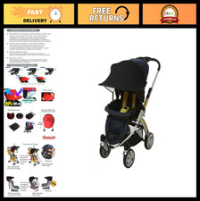 Universal Stroller  Car Seat Sun Shade - UPF 50 Protection, Black Color