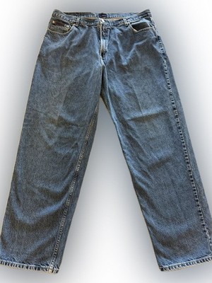 Vintage Tommy Hilfiger Jeans Men s 42x34 Blue Baggy Relaxed Fit 90s Denim Y2K