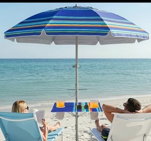Sombrilla de patio, mesa, piscina, terraza, protección UV, sombrillas de playa