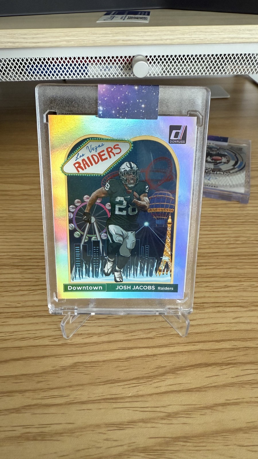 2023 Donruss Josh Jacobs Downtown! SSP #D-12