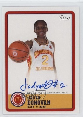 2023 Topps Chrome McDonald's All American Paper Jadyn Donovan #PA-JD Auto 11ks
