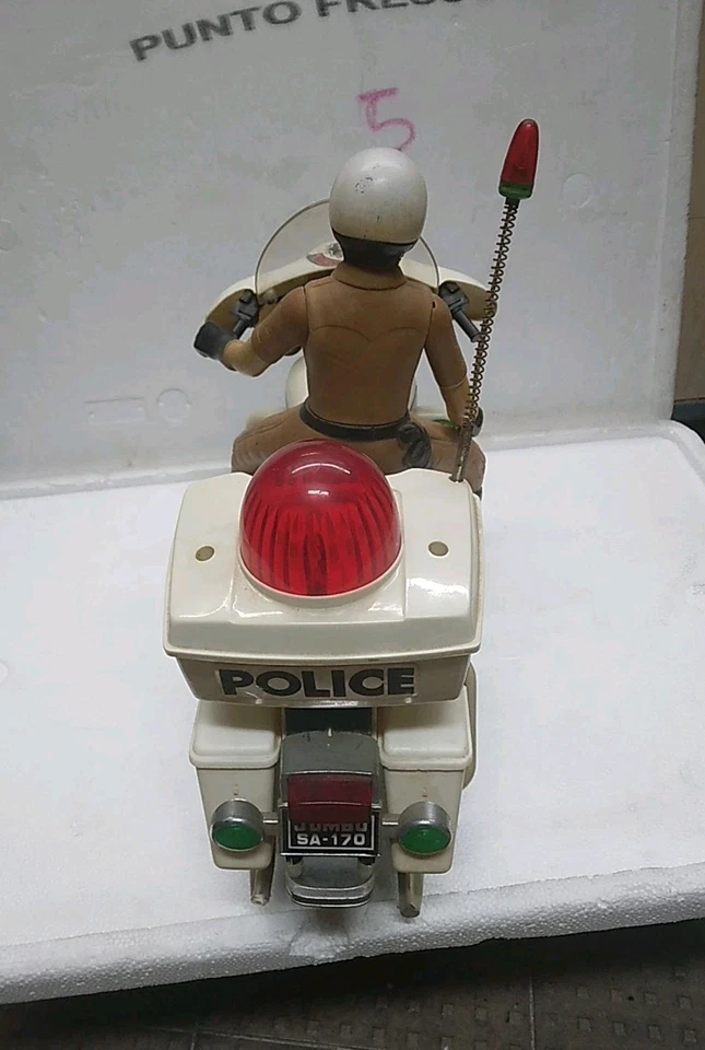 Giocattolo MOTO POLIZIA HIGHWAY PATROL 1200 JUMBO 1984 - Immagine 4 di 4