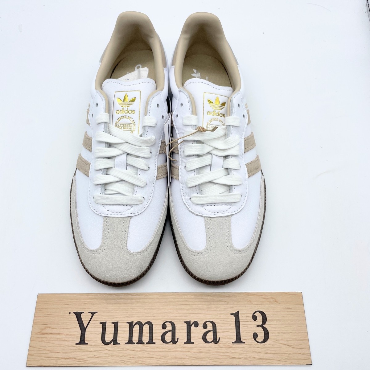 adidas Originals Samba OG Schuhe Weiß Braun JI0218 Herren Gr