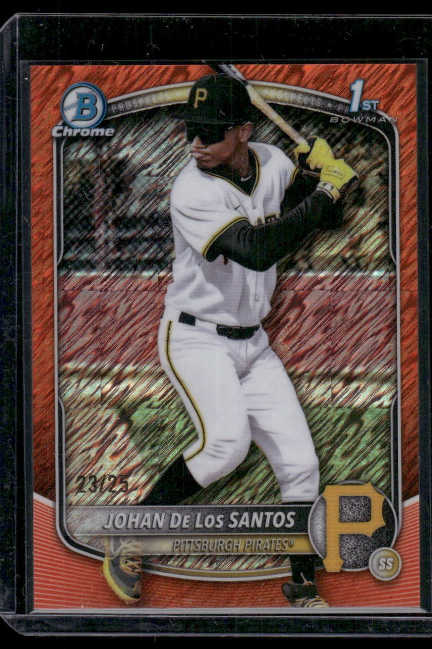 2025 Bowman Chrome #BCP-163 Johan De Los Santos Prospects Orange #/25