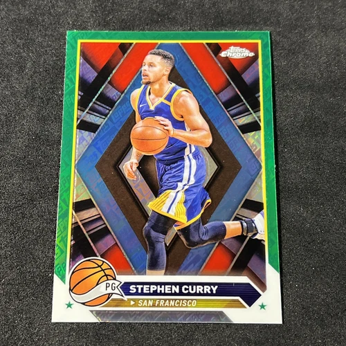 STEPHEN CURRY Green Logo Refractor 2023-24 Topps Chrome Basketball #30 GSW
