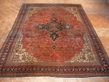 10'5 x 13'8 Hand Knotted Fine Antique Ferahan Saruk Oriental Rug G1697