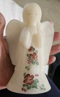 Fenton Signed Hand Painted Floral Praying Angel Figurine 5.5”