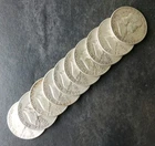 Lot of 10 50c Franklin Silver Half Dollars