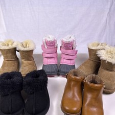 Cat  Jack Snow Boots, 2 Pairs UGG  s  2 More. Toddler Girls Sz 8  8.5  9.