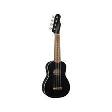FENDER Venice Soprano Uke WN BK ❘ Soprano-Ukulele ❘ Nero Lucido