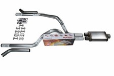 Dodge Dakota 97-05 2.5 Dual Truck Exhaust Kits Cherry Bomb Salute Corner Exit