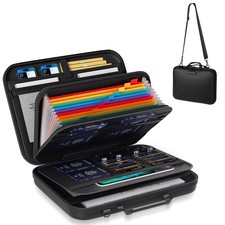 Best Fireproof File Organizer with Lock Hard Shell Fire Proof Document Bag 12