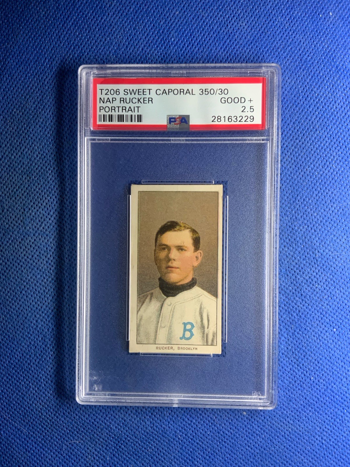 1909-11 T206 #415 Nap Rucker Portrait Sweet Caporal 350/30  PSA 2.5