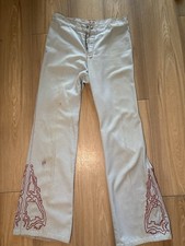 Vintage bell bottoms, groovy style rare backside design