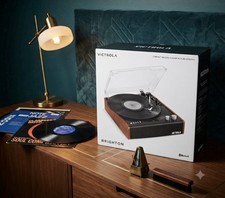 Victrola Brighton Bluetooth 3-Speed Record Player Turntable RCA Out