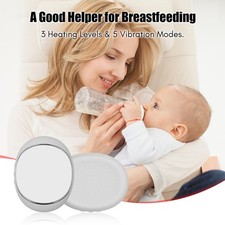 Warming Lactation Massager Breastfeeding 3 Heating Levels & 5 Vibration Modes