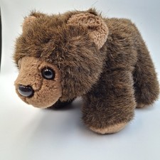 Vtg 1987 Squeezem s Brown Bear Plush Fundamental Too Stuffed Toy NO SOUND 80s