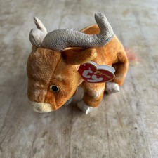TY Beanie Baby - THE OX Chinese Zodiac 6 inch - MWMTs Stuffed Animal Toy
