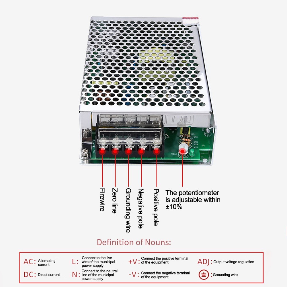 60W Single Output Netzteil 24V 2 5A für 3D Drucker und LED Lichter - Bild 4