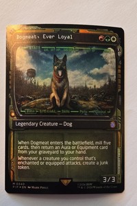 cancel mtg card Fallout Dogmeat, Ever Loyal Deck Protector Sleeves (100ct) for Magic: main image 1
