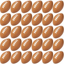 Blulu 30 Pack Mini Footballs Foam Sports Balls Bulk 2.17" for Kids Adult
