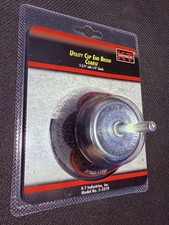 K-T Industries NEW Crimped Wire Cup End Brush Steel 2-3/4 in 1/4 in Shank 5-3378