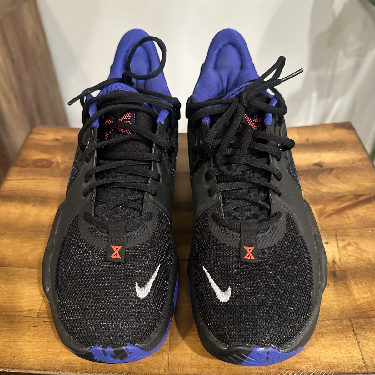Nike PG 5 Clippers Away Men's Size 8 Basketball Shoes Black Lapis