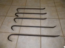 5 VTG Heavy Duty 3 24" 2 30" Wrecking Crow Bars Demo Ripping Pry Great Patina!