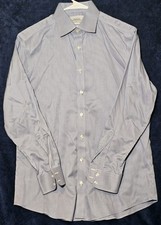 Charles Tyrwhitt Blue Gingham Check Non Iron Classic Fit Mens Dress Shirt