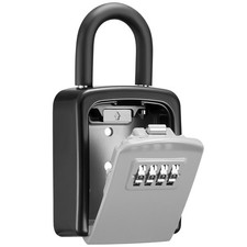Key Lock , 4-Digit Combination Key Storage Lockbox, Portable Wall Mounted Loc...