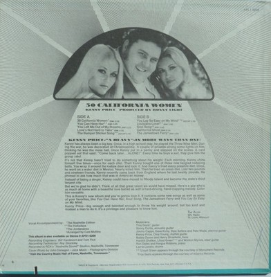 Kenny Price, 30 California Women, (LP, Album, RE), NM or M