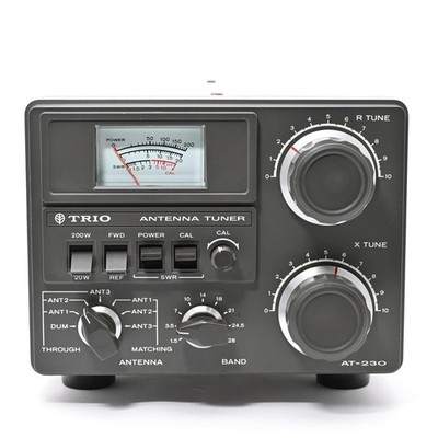 TRIO KENWOOD AT-230 HF Antenna Tuner 1.8-29.7MHz 200W Tested