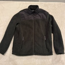 32 Degrees Heat Dark Grey Fleece Zip Up Jacket Ultrasoft Boys Large 14/16