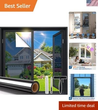 Heat Control & Privacy Window Film - One-Way Reflective Tint, Easy Installation