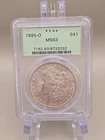 1885-O Morgan Silver Dollar $1 PCGS MS63 - New Orleans Mint
