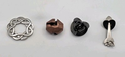 Hanayama Huzzle Cast Puzzle Lot Equa Arrows Coaster Flag Metal Brain Teasers