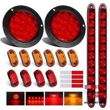 4 Inch Round Led Trailer Lights Kit 2pcs 4 Round Led Stop Turn Tail Kit A 4 Inch Round Led Trailer Lights Kit 2pcs 4 Round Led Stop Turn Tail Kit A