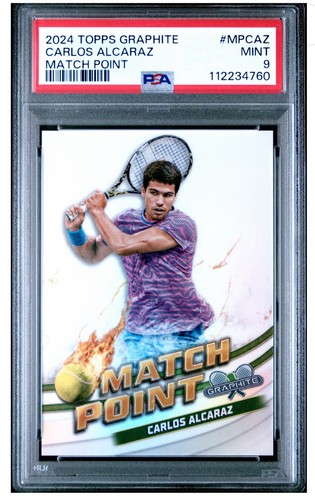 Carlos Alcaraz #MP-CAZ — 2024 Topps Graphite Match Point tennis card