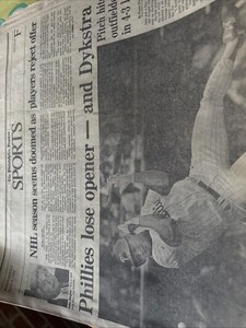 The Philadelphia Inquire Sports Section Only From April 8 1992