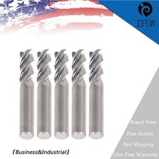 NEW 5Pcs 3/8" 3 Flute 2-1/2" Overall Length Regular Carbide End Mill