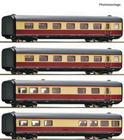 Roco H0DC 6200003 - ErgäNzungspersonenwagenset 4-Tlg Db (D) Ep4 Tee-Desgin