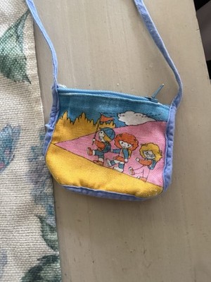 Vintage Polly-Gaz Polly Pocket Mini Graphic Print Zip Shoulder Bag Adjustable