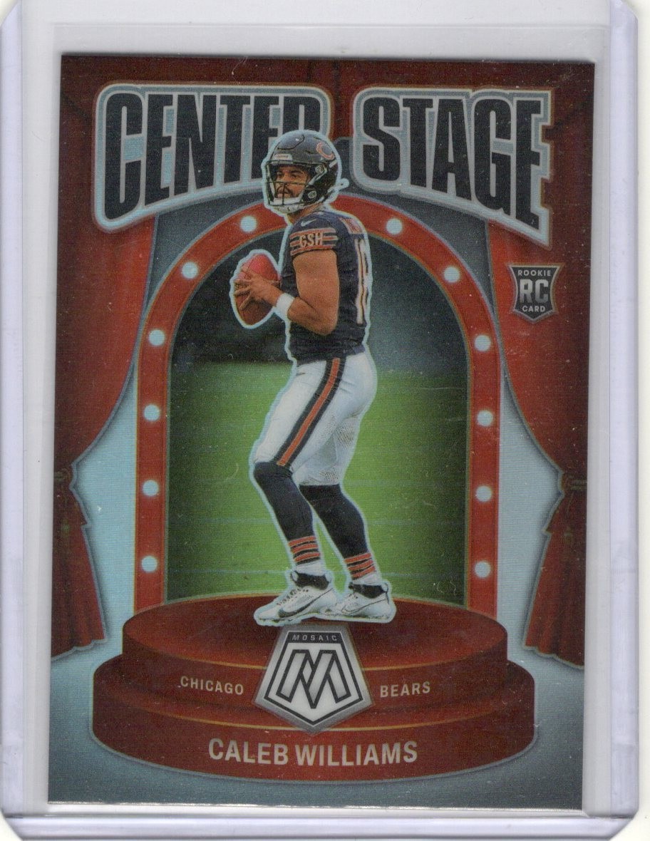 CALEB WILLIAMS 2024 PANINI MOSAIC # 6 CENTER STAGE SILVER PRIZM (RC)
