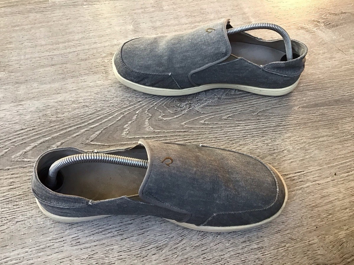 OluKai Nohea Lole Slip On Shoes Black Canvas Comfort Loafers Men’s 10.5 NWT Olukai Nohea Lole Canvas Loafers Slip On Casual Sneaker  main image 2