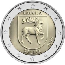 2 Euro Latvia 2025 * Historical Regions of Latvia - Sēlija * Unc