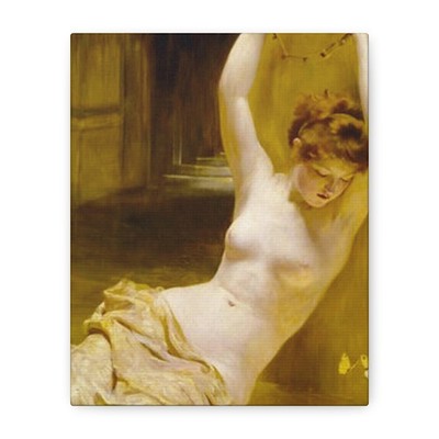 St George Hare (1857-1933) - The Gilded Cage - Canvas Wall Art