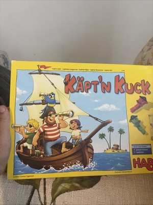 Kapt n Kuck HABA  Children s Board Game Rare Missing 2 Eye Patches 1 Cards Instr